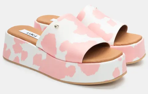 LUIGI DESIGN - Πλατφόρμες με Φαρδιά Φάσα - Ροζ