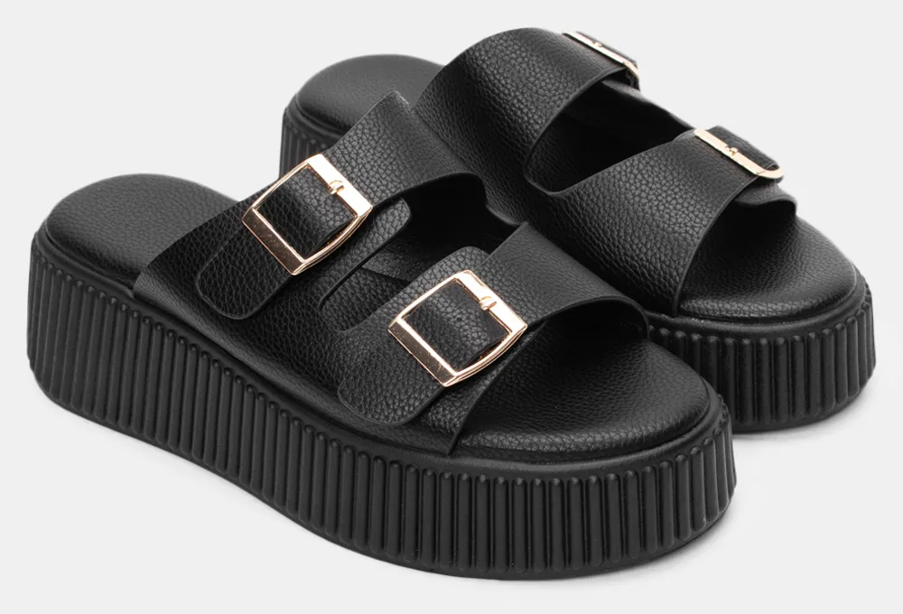 Πλατφόρμες με Διπλές Τόκες - Μαύρο