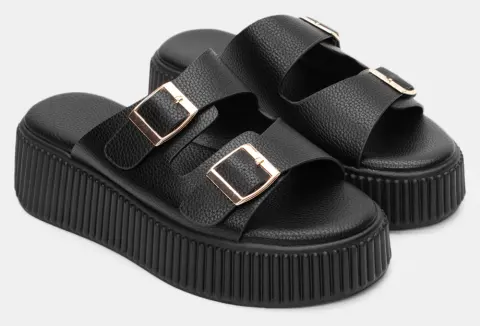 Πλατφόρμες με Διπλές Τόκες - Μαύρο