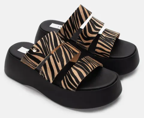 LUIGI DESIGN - Πλατφόρμες με Τριπλή Φάσα - Zebra-Μπέζ