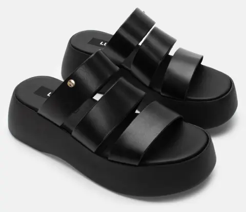 LUIGI DESIGN - Πλατφόρμες με Τριπλή Φάσα - Μαύρο