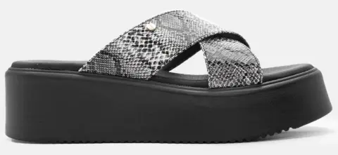 LUIGI DESIGN - Πλατφόρμες με Χιαστί Λουράκια - Φίδι