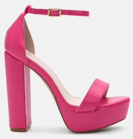 Πέδιλα με Κλειστή Φτέρνα & Φιάπα - Φούξια