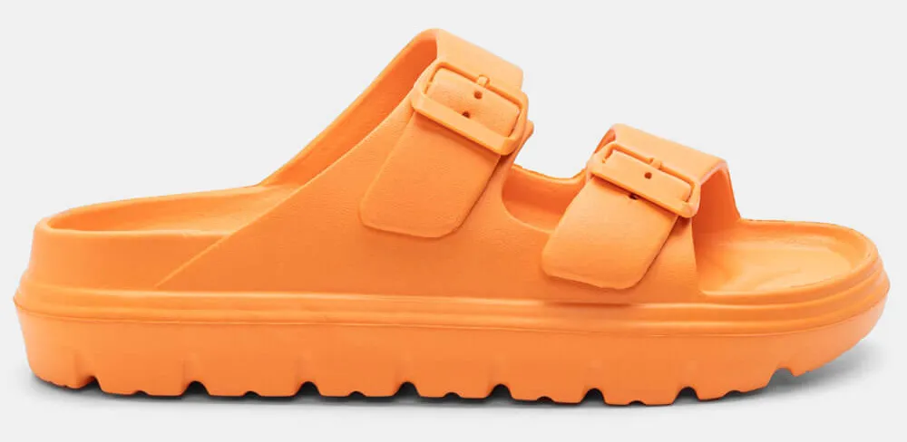 Παντόφλες με Διπλές Τόκες - Πορτοκαλί