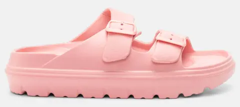 Παντόφλες με Διπλές Τόκες - Ροζ