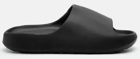 Παντόφλες Δίσολες Μονόχρωμες - Μαύρο