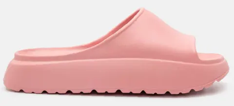 Παντόφλες Δίσολες Μονόχρωμες - Ροζ