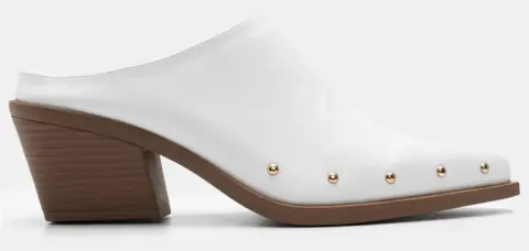 Clogs Western Μυτερά με Τρουκς - Λευκό