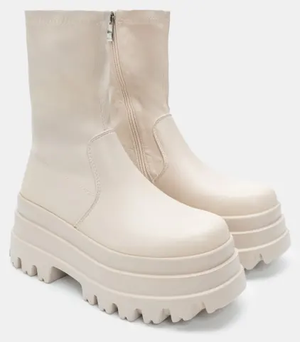 Μποτάκια Κάλτσα Δίσολα - Μπεζ