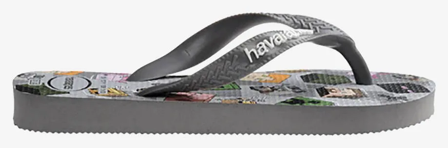 HAVAIANAS KIDS MINECRAFT 4145125-5178 Gray