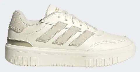 ADIDAS COURTBLOCK BOLD JR0729-WHITE OffWhite