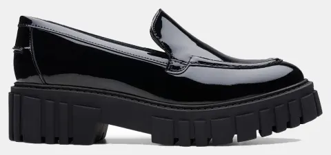 CLARKS Page Loafer 26178682-Black Pat Black