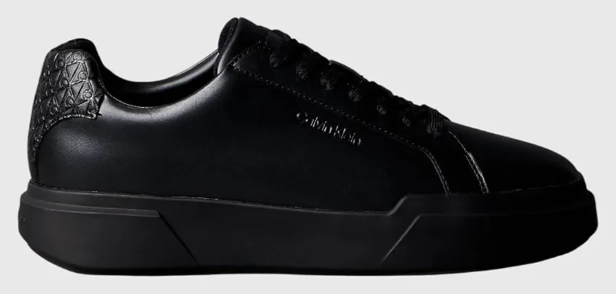 CALVIN KLEIN JEANS CHUNKY CUPSOLE LACEUP LTH BT AOP HM0HM02070-0GJ TotalBlack