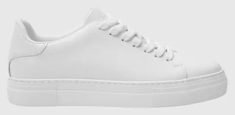SELECTED SLHDAVID CHUNKY LEATHER SNEAKER NOOS 16095932-WHITE White