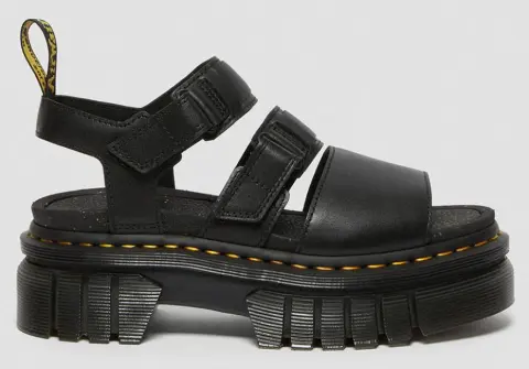 DR.MARTENS Ricki 3-strap sandal Nappa Lux 27405001-0071 Black