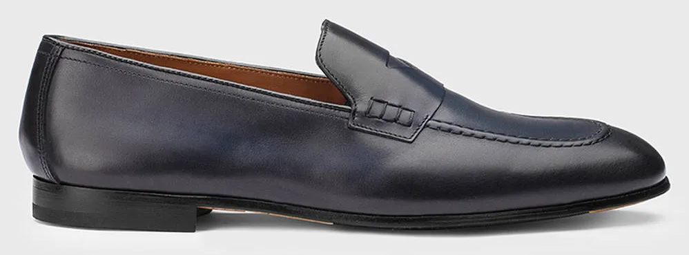 DOUCAL''S MOCASSINO DU2983PANNUF159NB28- INDIGO+F.DO NERO DarkBlue