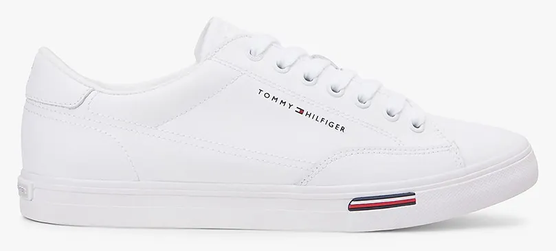 TOMMY HILFIGER VULC CORE RWB LONG LACE LTH FM0FM05814-YBS White