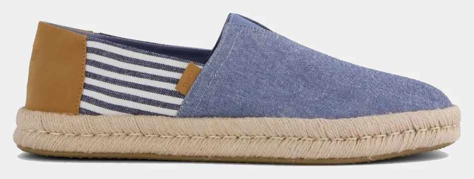 TOMS NVY CHMBRY/STRP MN ALROPE ESP 10023240-NAVY Blue