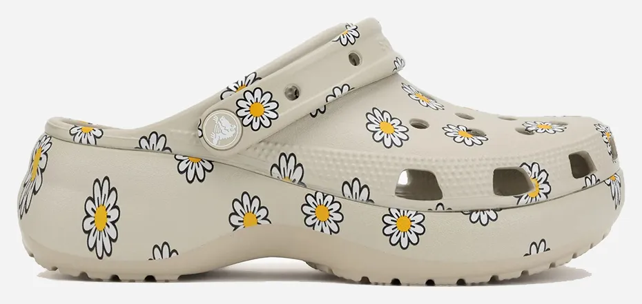 CROCS Classic Platform Floral Clog 212668-1WY Multi