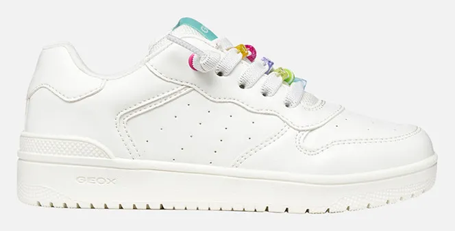 GEOX J WASHIBA D - SYNT.LEA J45HXD000BCC0653 28-35-C0653 White
