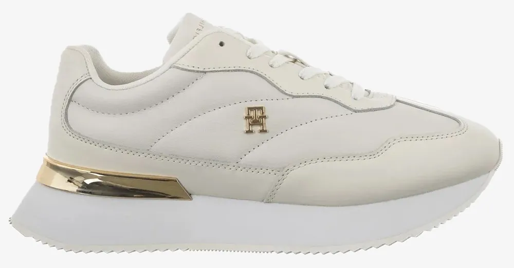 TOMMY HILFIGER CHIC FASHION RUNNER FW0FW09033-0LE Ecru