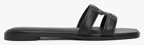 TOMMY HILFIGER TH LOGO STRAP MULE FW0FW08671-BDS Black