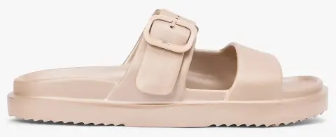 TOMMY HILFIGER TH DOUBLE STRAP SANDAL PEARL FW0FW09114-0HT Ivory