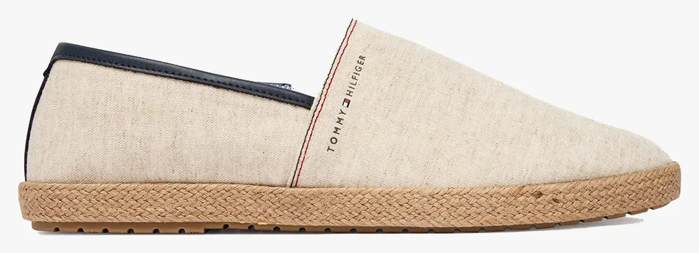 TOMMY HILFIGER HILFIGER CHAMBRAY ESPADRILLE FM0FM05793-YBL Ecru