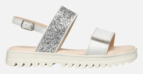 GEOX J S.CORALIE G. A - SYN+GLI.TEX J556EA0BCEWC1Z1N 36-41-C1Z1N White