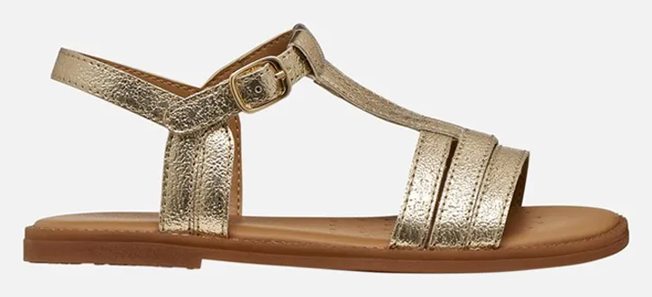 GEOX J SANDAL KARLY J6535B000BNC2010 28-35-C2010 Gold