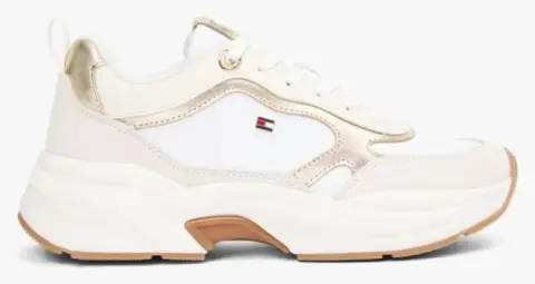 TOMMY HILFIGER TH CHUNKY RUNNER METALLIC FW0FW09204-0HU OffWhite