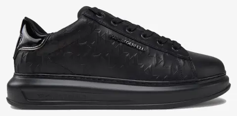 KARL LAGERFELD KAPRI MENS Monogram Emboss Lo KL52549K-00X Black