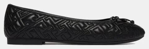TOMMY HILFIGER TH QUILTED BALLERINA FW0FW09264-BDS Black