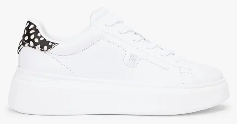 TOMMY HILFIGER ANIMAL PRINT PLATFORM SNEAKER FW0FW09023-02R White