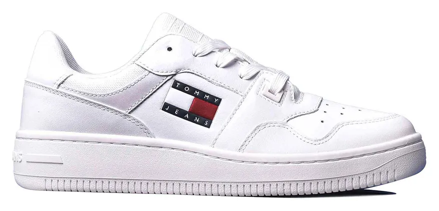TOMMY JEANS TJM RETRO BASKET ESS EM0EM01671-YBR White