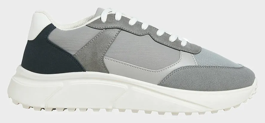 JACK&JONES JFWASPIRE PU RUNNER NOOS 12275134-Frost GrayVAPOR BLUE/NAVY BLAZER Gray