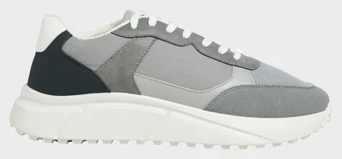 JACK&JONES JFWASPIRE PU RUNNER NOOS 12275134-Frost GrayVAPOR BLUE/NAVY BLAZER Gray
