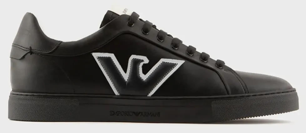 EMPORIO ARMANI SNK SHINY SOFT MFA X4X598XN633-K001 TotalBlack
