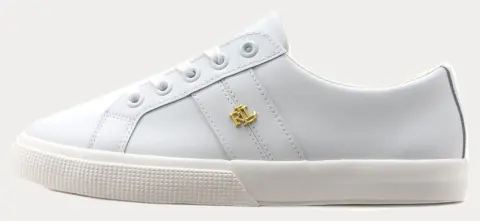 ΓΥΝΑΙΚΕΙΑ SNEAKER POLO RALPH LAUREN JANSEN II ACTION LEATHER TRAINER WHITE POLO RALPH LAUREN