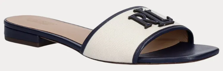 SANDALS RALPH LAUREN EVERLEY BEIGE POLO RALPH LAUREN