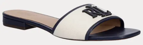 SANDALS RALPH LAUREN EVERLEY BEIGE POLO RALPH LAUREN