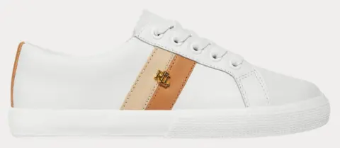 ΓΥΝΑΙΚΕΙΑ SNEAKER POLO RALPH LAUREN JANSEN II LEATHER TRAINER WHITE POLO RALPH LAUREN