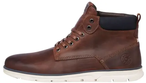 ΜΠΟΤΑΚΙ JACK & JONES JFWTUBAR LEATHER BRANDY SN BRANDY BROWN JACK&JONES