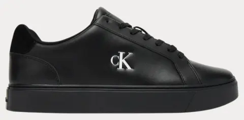SNEAKER CALVIN KLEIN CLASSIC CUPSOLE LACEUP LTH BLACK CALVIN KLEIN
