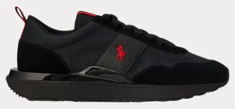 SNEAKERS POLO RALPH LAUREN TRAIN 89 RIB-SNEAKERS-LOW TOP LACE BLACK POLO RALPH LAUREN