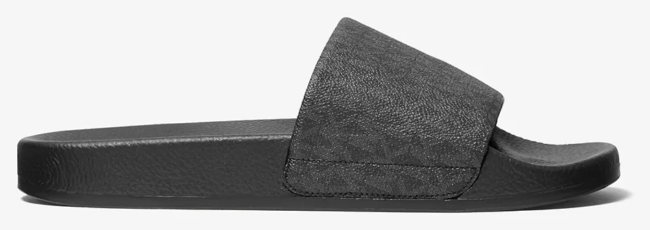 MICHAEL KORS 42R0JSFA3Q JAKE ΣΑΓΙΟΝΑΡΕΣ & SLIDES MICHAEL KORS MENS 42R0JSFA3Q-001 Black