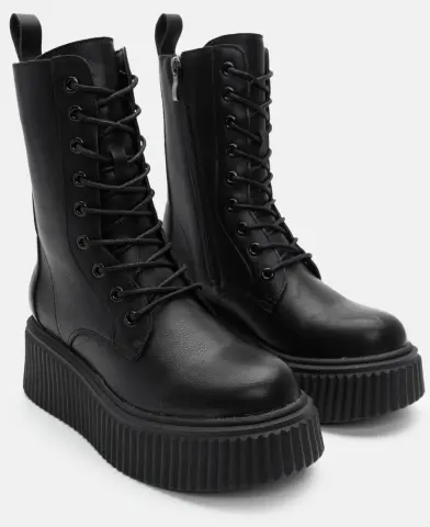 Αρβυλάκια Δίσολα με Φερμουάρ - Μαύρο