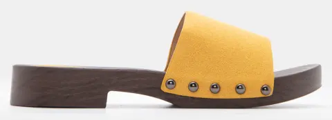 Clogs με Φαρδιά Φάσα - Κίτρινο