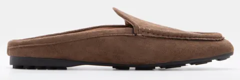 Mules Loafers με Ραφές - Καφέ