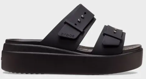 CROCS Brooklyn Buckle LowWdg 207431-001 Black